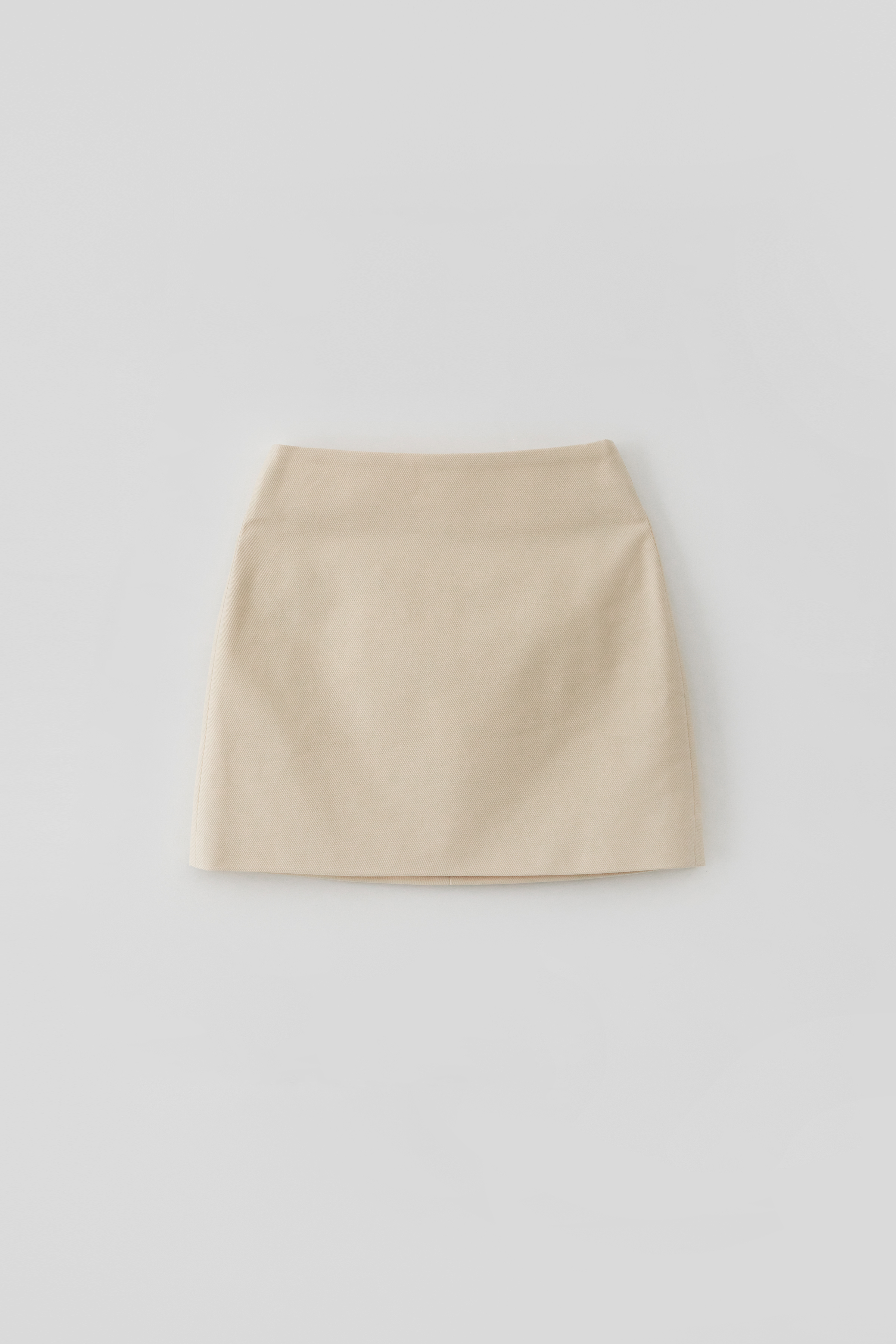 Cotton Mini Skirt_Cream