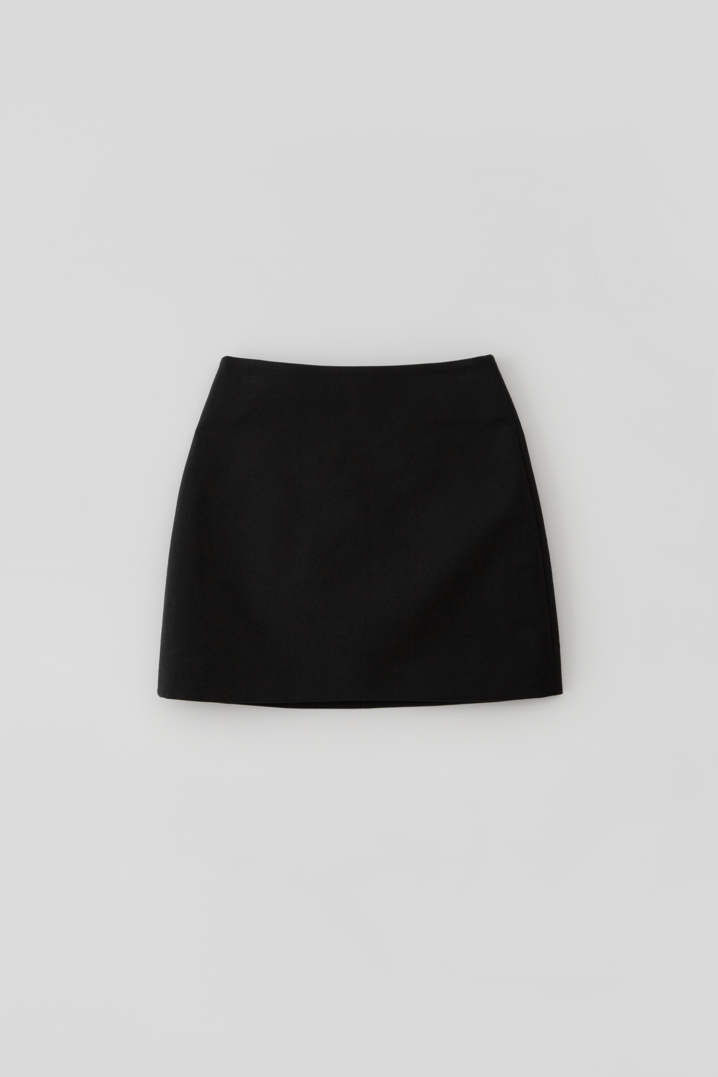 Cotton Mini Skirt_Black