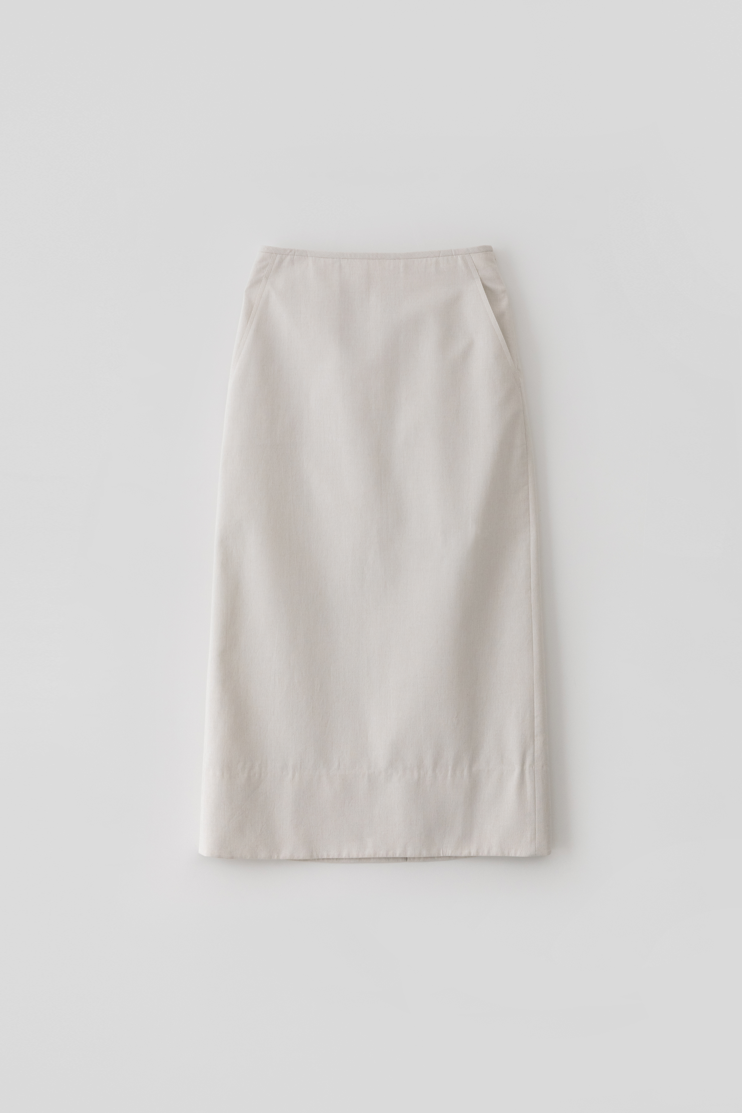 Cotton Maxi Skirt_Ivory