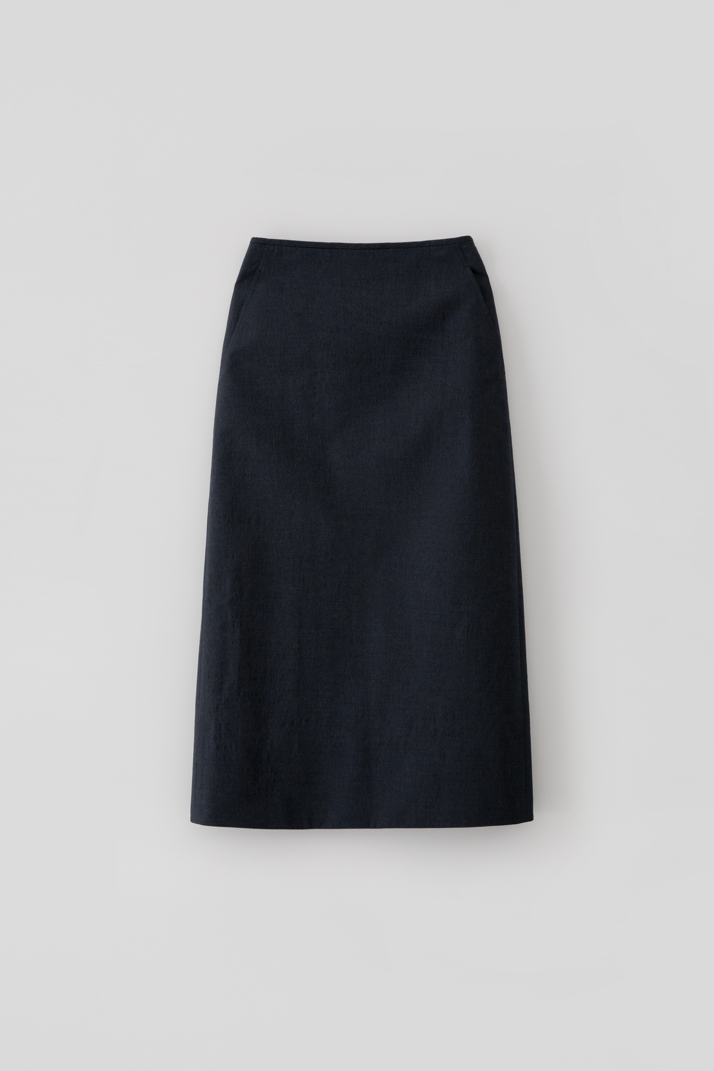 Cotton Maxi Skirt_Navy