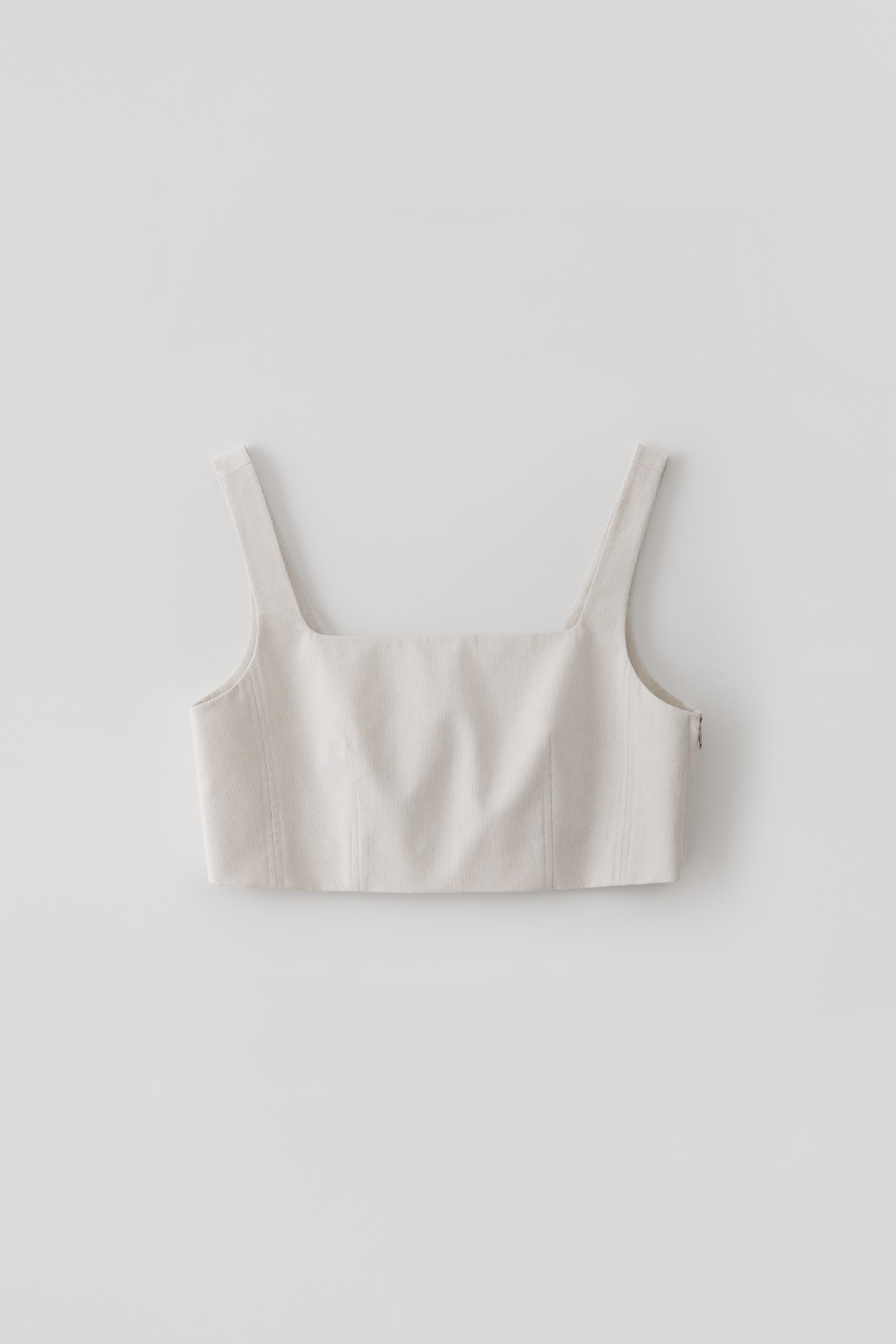 Square Neck Top_Ivory