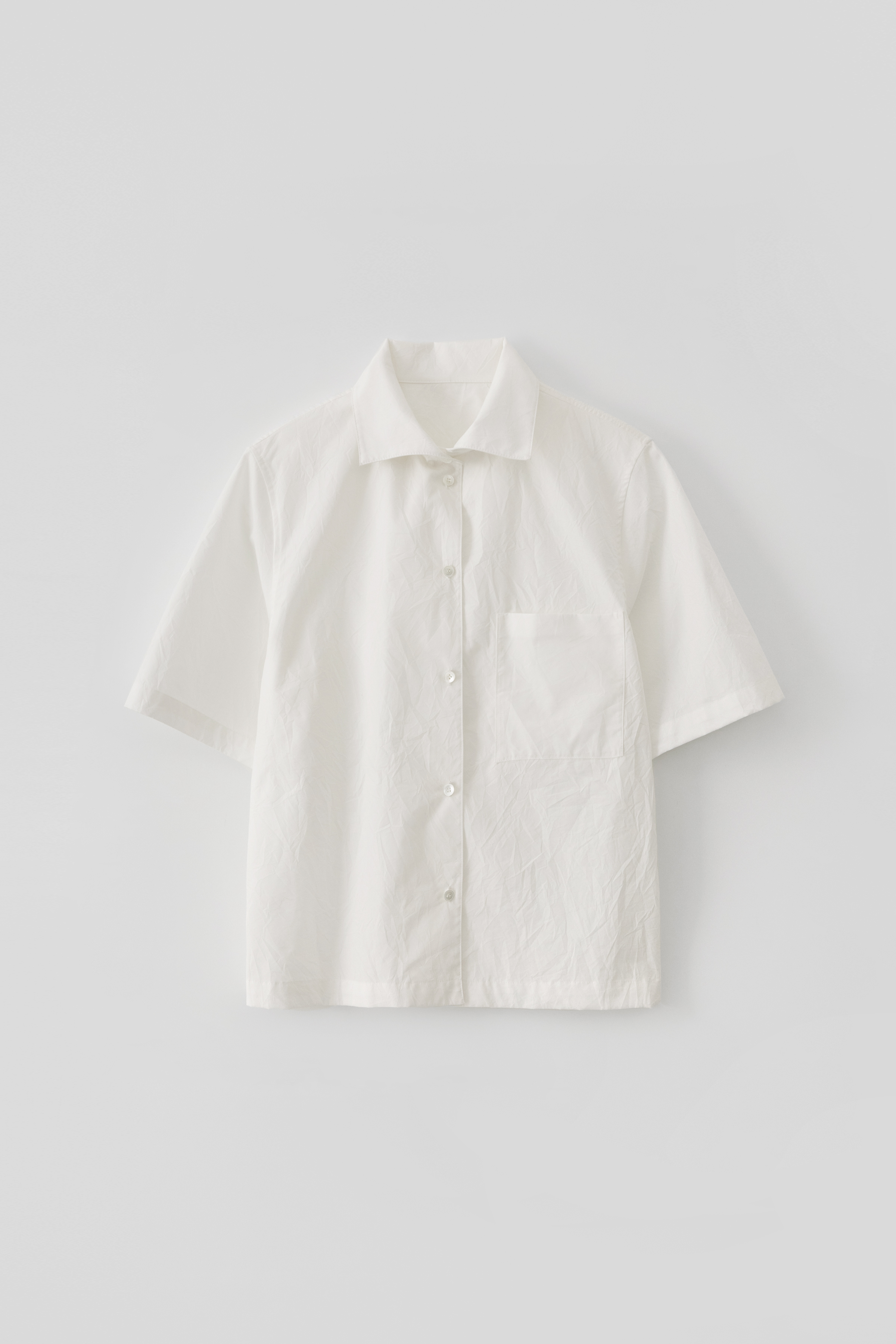 Crease Pocket Shirt_White