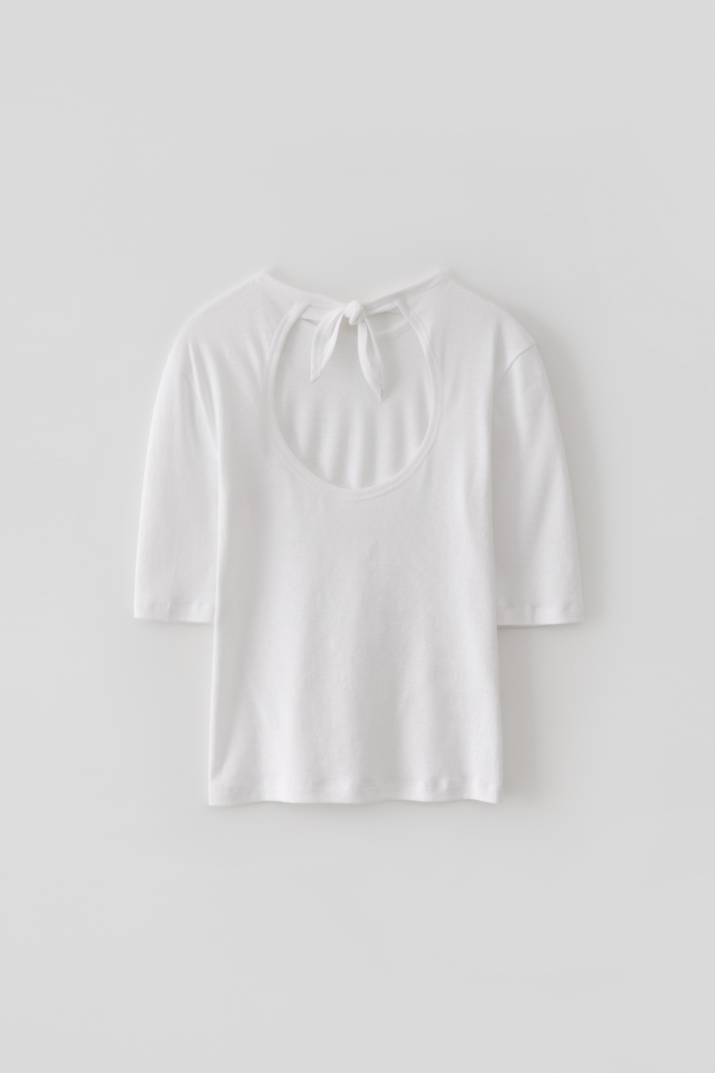 Back Knot T-Shirts_White