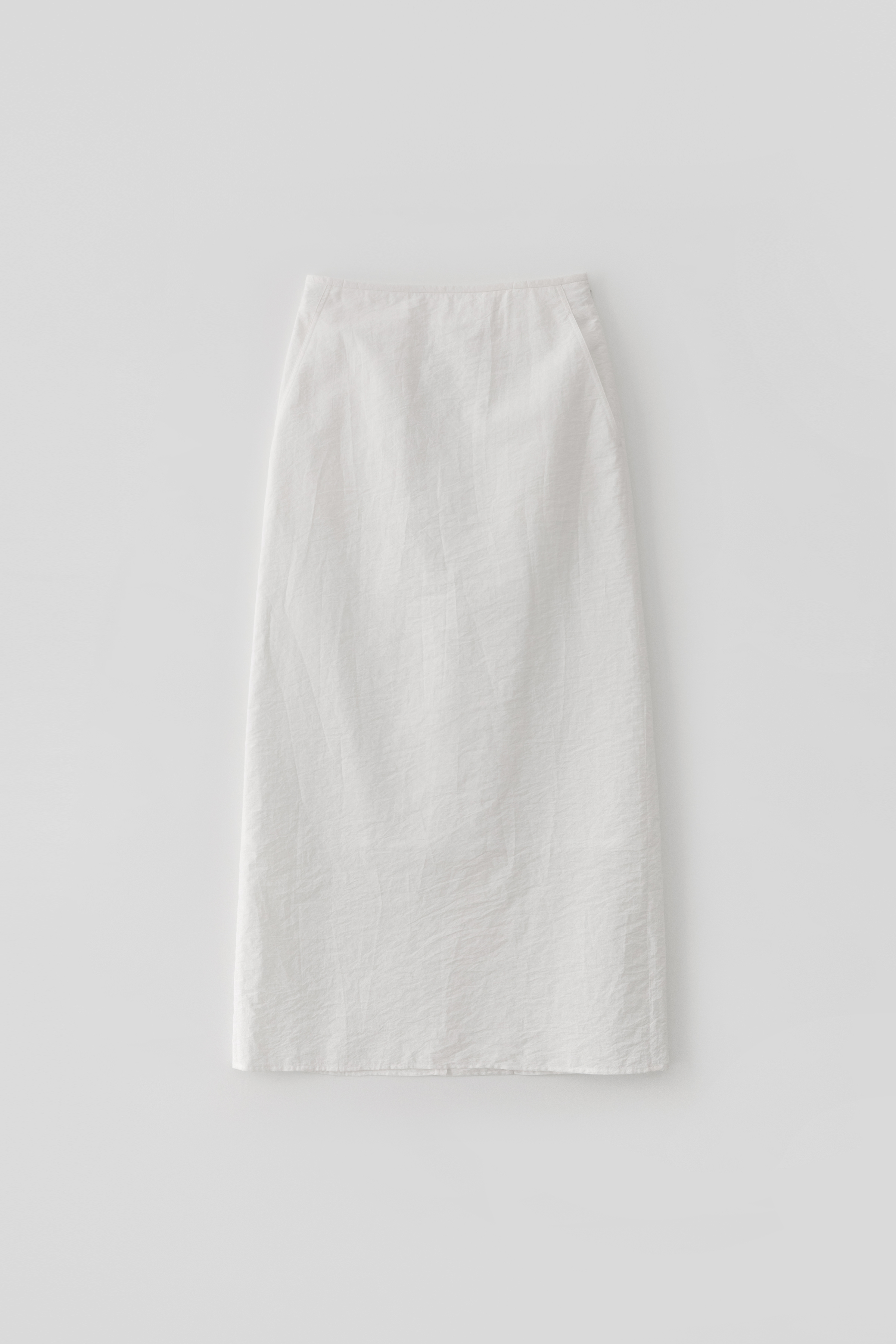 Crunch Maxi Skirt_White